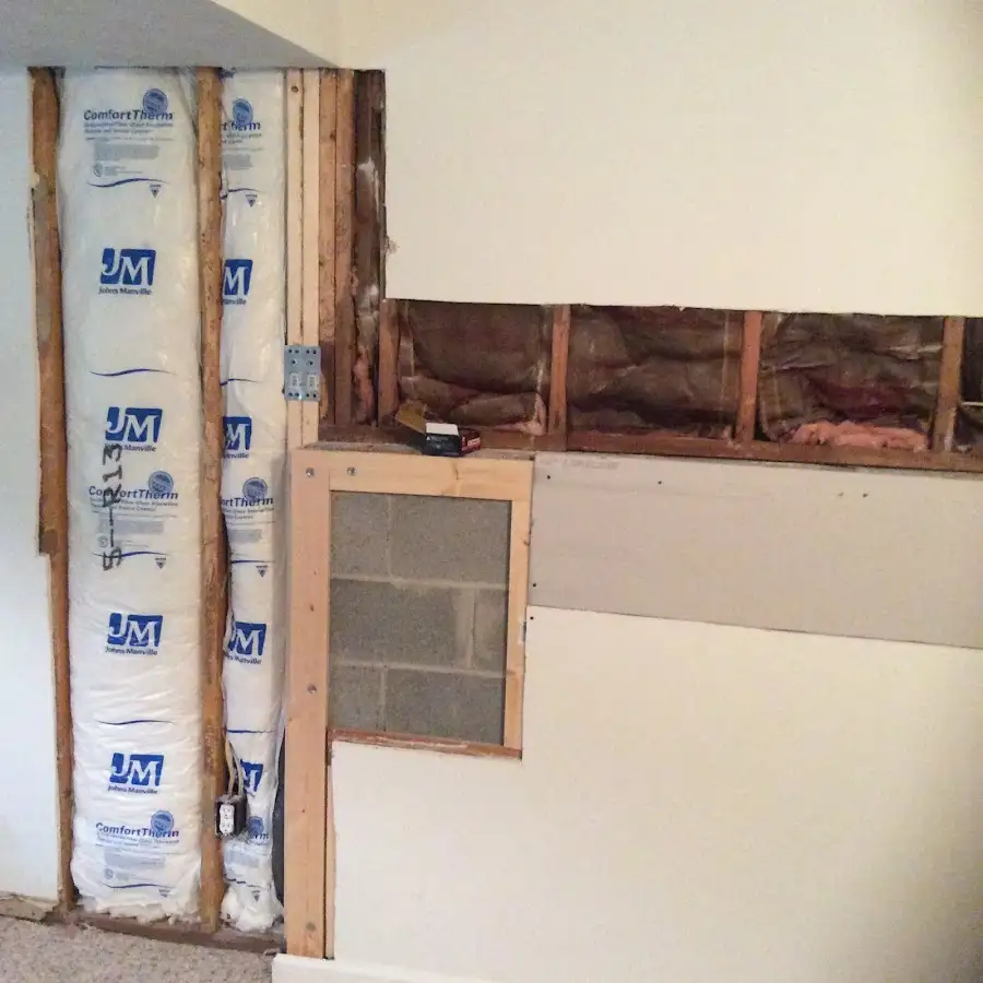 Wall insulation replacement during Structural Drying in Thomaston